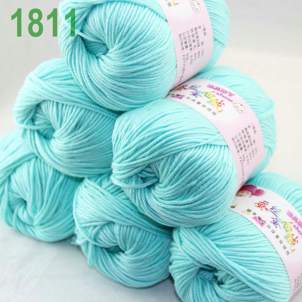 Sale Lot of 6 balls x 50g Cashmere Silk velvet Children Yarn LightCyan 1811