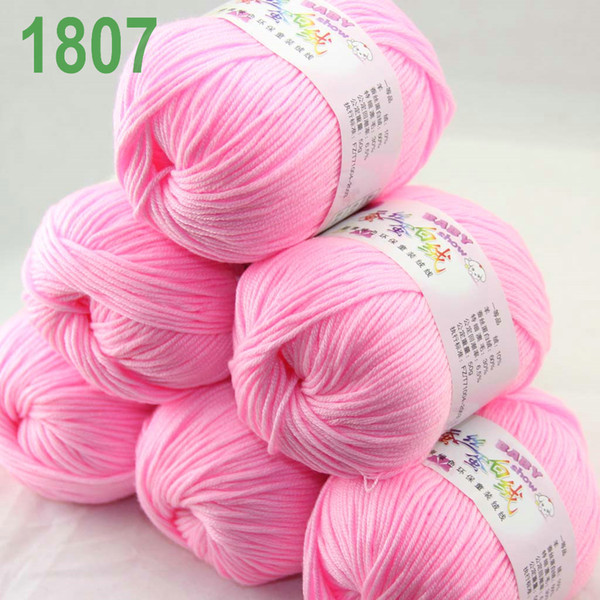 Sale Lot of 6 balls x 50g Cashmere Silk velvet Children Yarn Pink Ice 1807