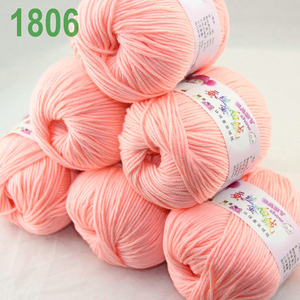 Sale Lot of 6 balls x 50g Cashmere Silk velvet Children Yarn pink 1802