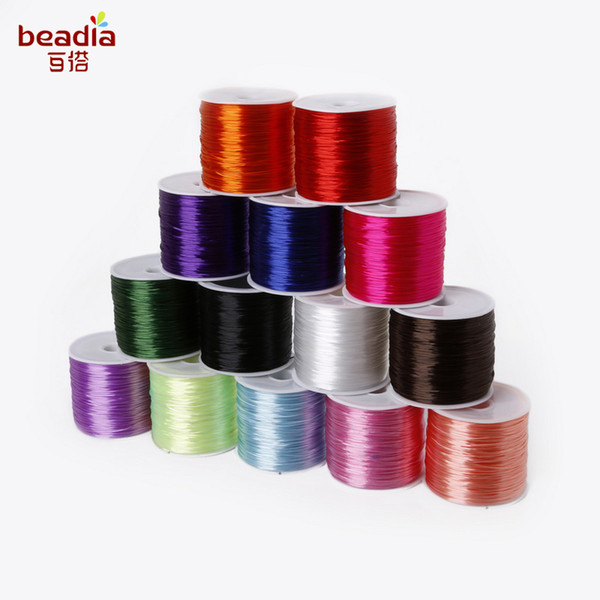 New Arrival! Dia 0.7mm 60m/Roll Stretch Elastic Beading Cord Wire String For Gift Wrapping Decorate Party Wedding Place