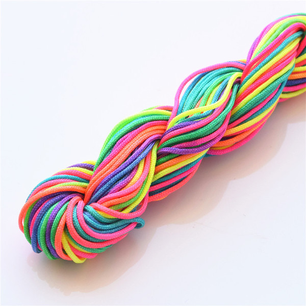 25M / Pcs 1mm Mulit- Colors Handmade Rope/Wire /Cord /String /Thread for DIY Bracelets Jewelry Making Accessories