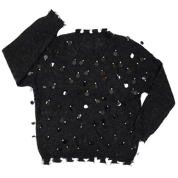 EUR American Style For Autumn Winter Sequins Sweater Casual Loose Sweater