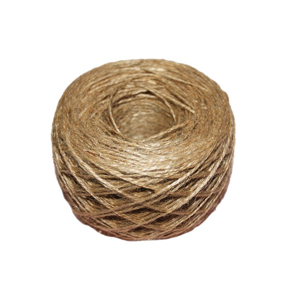 100 Meter -Roll Natural Rope DIY Tag Label Hang Rope Wedding Home Accessories Decorative Twine Jute String Gardening Cord