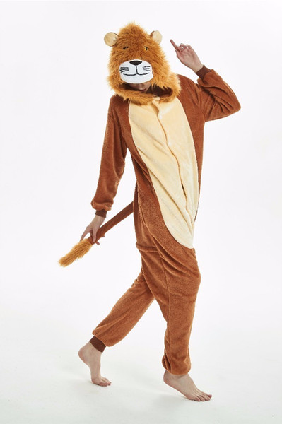 new lion tiger Adult Pyjamas Cosplay costume Onesie Sleepwear Homewear Unisex Pajamas Party Clothing Women Man child