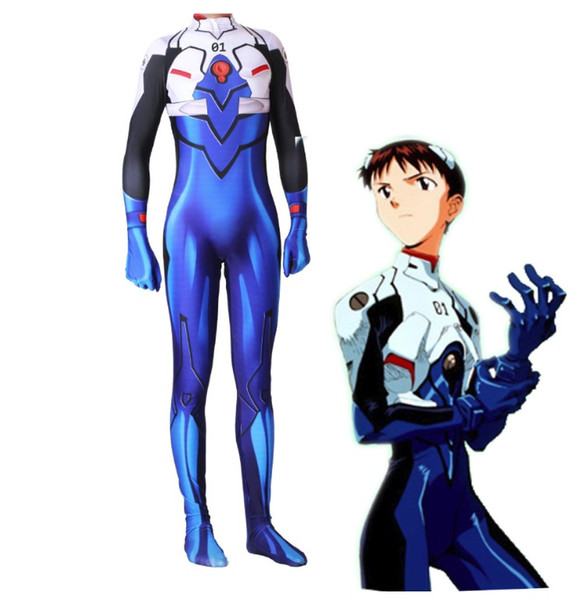 Evangelion Costume Cosplay Halloween Party eva shinji catsuit