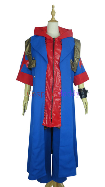 Devil May Cry 4 DMC Cosplay Costume Nero Coat Leather H008