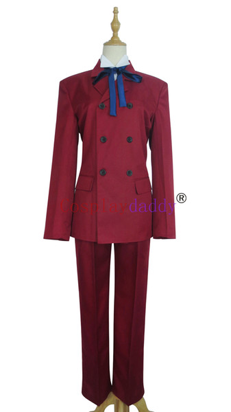 Fate/Zero Tokiomi Tohsaka Red Halloween Uniform Suit Set Cosplay Costume S002