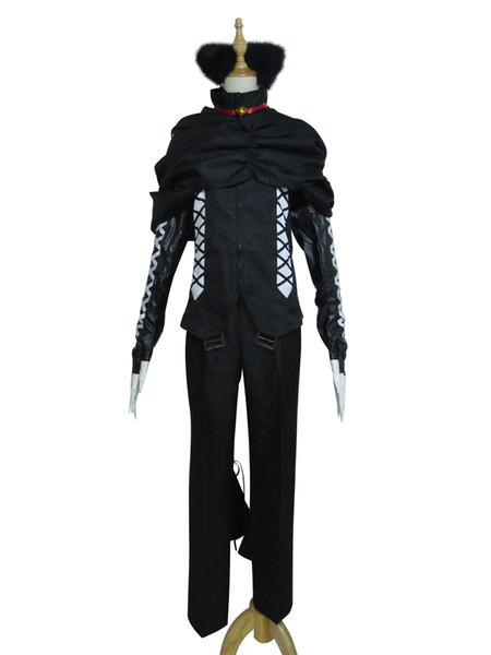 Pandora Hearts Cheshire Halloween Black Suit Set Cosplay Costume