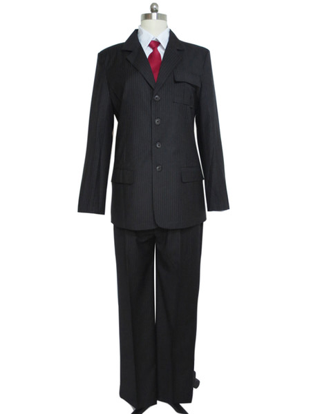 Who is Doctor Dr Brown Pinstripe Suit Cosplay Costume