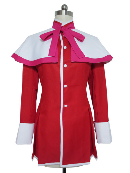 Kanon Cosplay Nayuki Minase Pink Red Uniform Costume