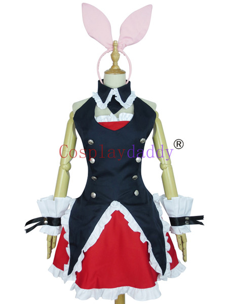 Problem Children Are Coming From Another World Cosplay Black Rabbit Dress H008