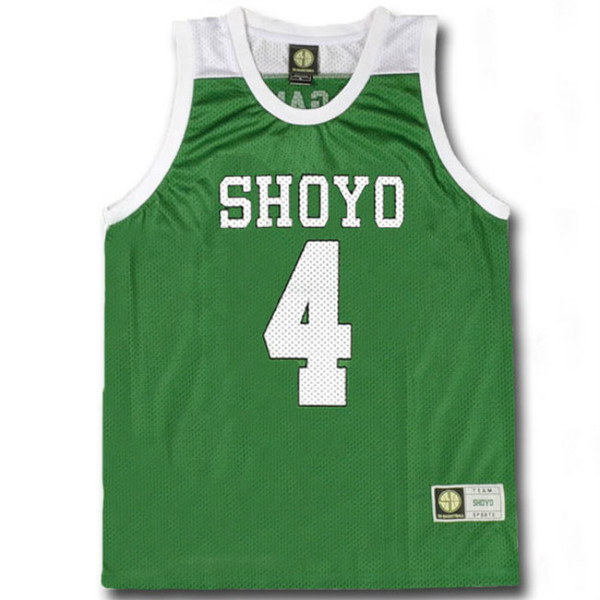 Slam Dunk Cosplay Costume SHOYO NO.4 Enji Fujima Basketball Jersey School Basketball Team Uniform Clothing Vest Size M-XXL