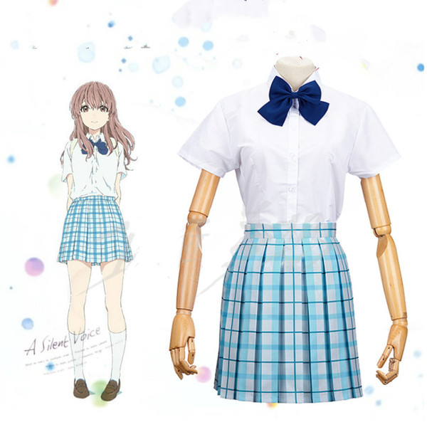 A Silent Voice Shouko Nishimiya Cosplay Anime Japanese The Shape Of Voice School Uniform