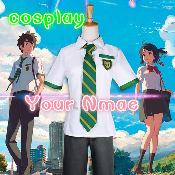 Anime Your Name (Kimi No Na Wa) Taki Tachibana Cosplay Costumes Men's School Uniform Outfit