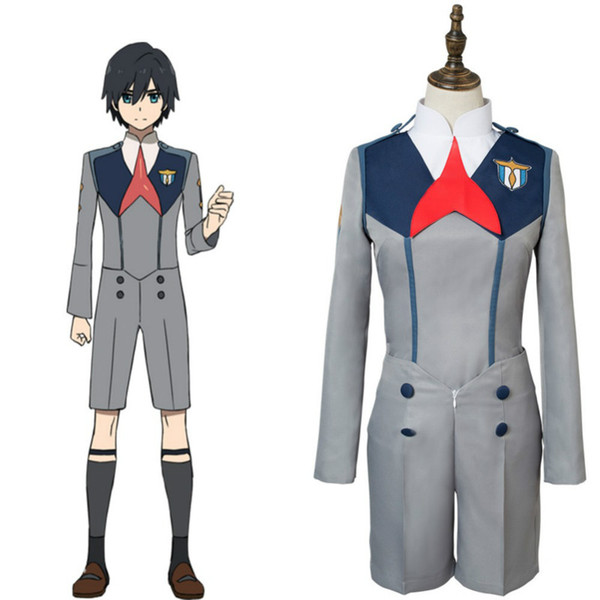 Japanese Anime DARLING in the FRANXX Cosplay Hiro 016 Cosplay Jumpsuit Men Cosplay Costume Japanese Anime Full Set