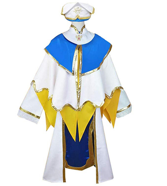 Anime Goblin Slayer Onna Shinkan Cosplay Costume Priestess Perucas Dress