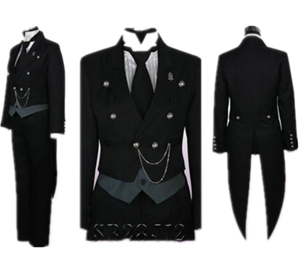 Black Deacon - Sebastian Cosplay Tuxedo / Anime / Dress