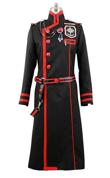 D.Gray-man Black Long Coat Exorcist Fighting Uniform Halloween Cosplay Costume