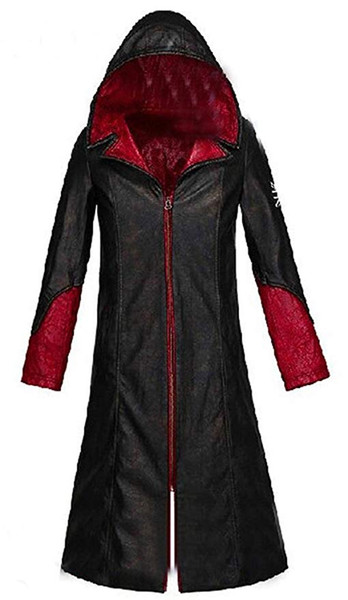 Devil May Cry 5 DMC Dante Men's Leather Coat Jacket Cosplay Costumes