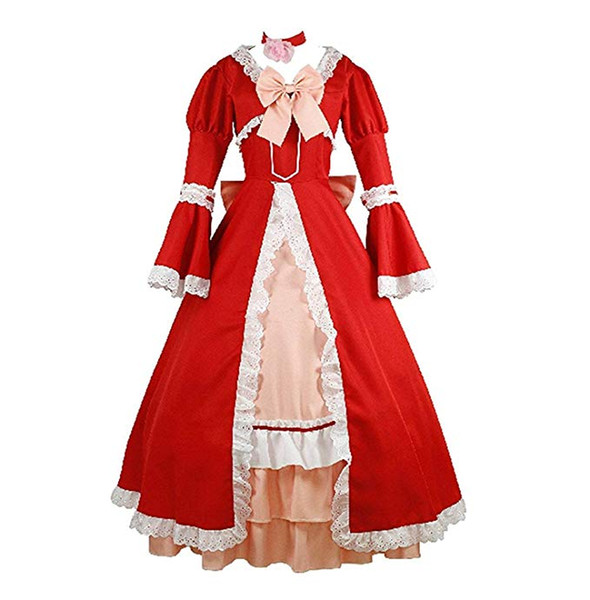 Black Butler Elizabeth Ethel Cordelia Midford Deluxe Halloween Lolita Cosplay Dress Maid Outfit