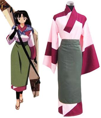 Inuyasha Coral Kimono Anime Coslay Womenswear COSPLAY