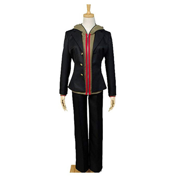 Danganronpa Makoto Naegi Hoodie Jacket Coat Suit Cosplay Costume