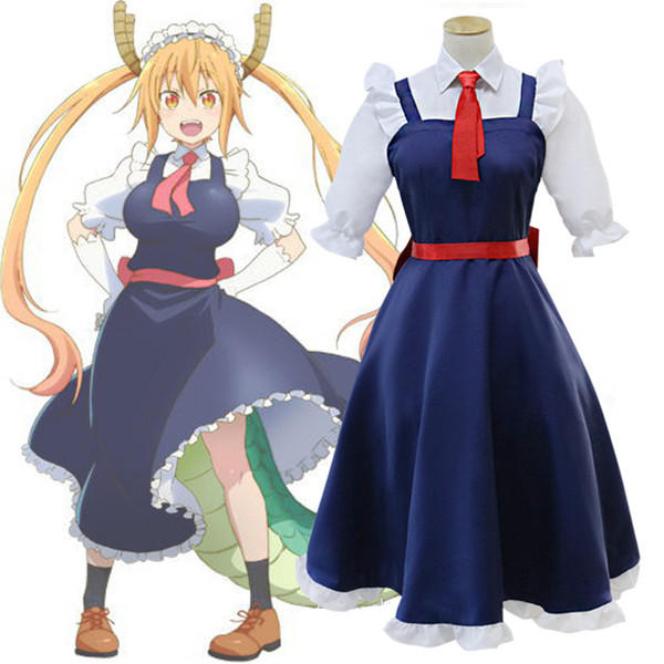 Kobayashi's maid dragon COS clothing maid costume Tol cosplay women's clothing Kangna COS sister shaking dragon