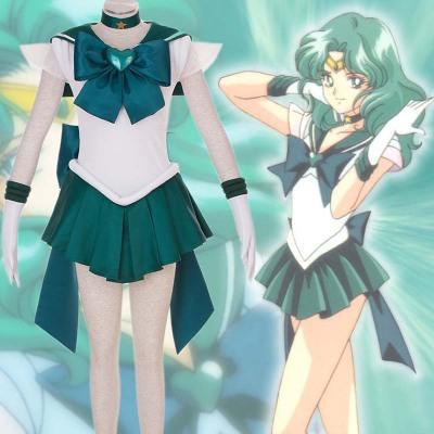 Sailor Moon Sailor Sea King Man Neptune 3 Generation Girls Parent-child Cosplay Women's Clothing Clothes