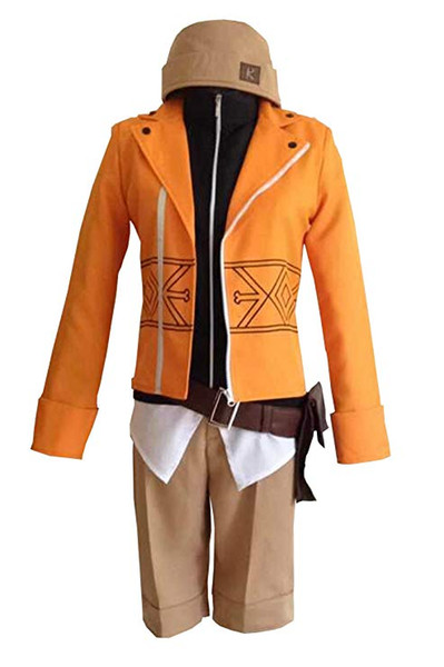 Future Diary Amano Yukiteru Orange Halloween Cosplay Costume