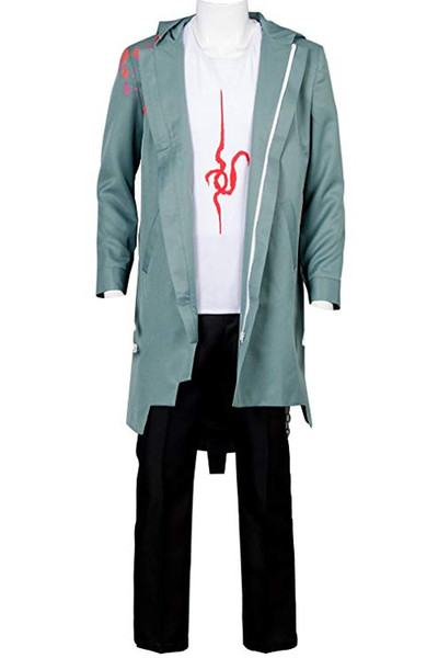 Danganronpa V2 Komaeda Nagito Cosplay Costume Green Cape Cloak Halloween Outfit