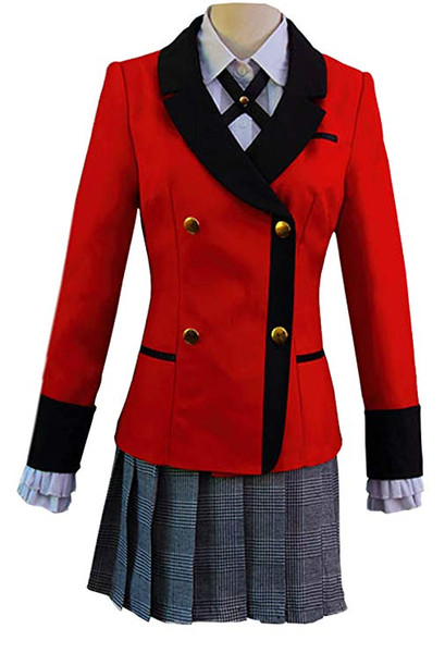 Compulsive Gambler Momobami Kirari School Dress Uniform Cosplay Costume