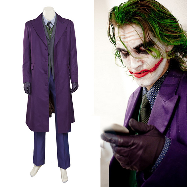 Batman The Dark Knight Joker Cosplay Costume full set