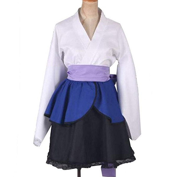 Naruto Cosplay Costume Uzumaki Naruto Lolita Uchiha Sasuke Kimono Dress Custom