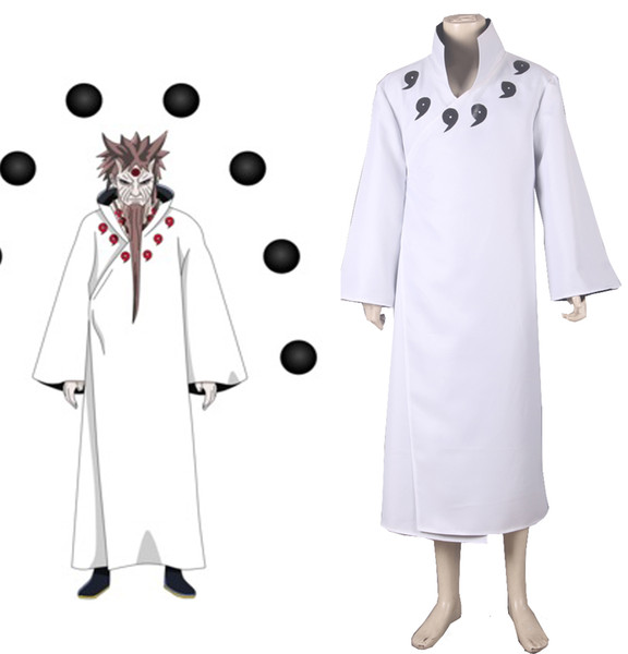 Naruto six immortals big tube wood coat robe costume anime Cosplay men's clothing