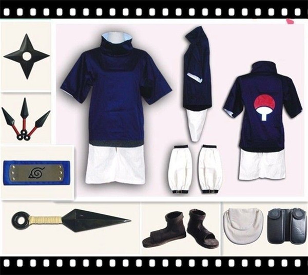 Naruto Uchiha Sasuke Full Set Cosplay Costume