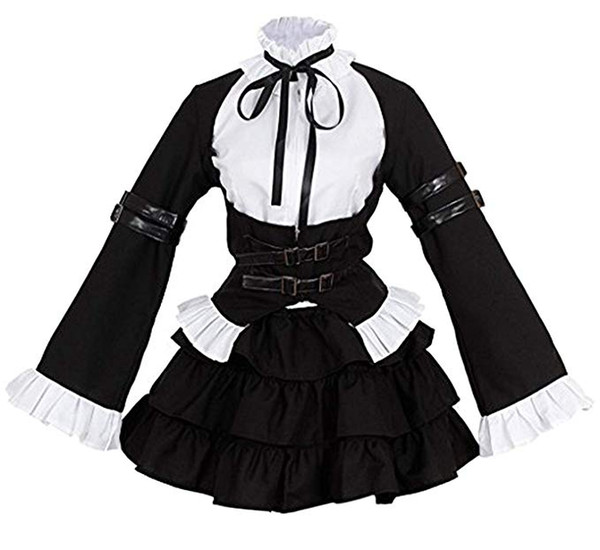 Fairy Tai
8000
l Anime Erza Scarlet Cosplay Costume Girls Uniform Black Maid Outfits