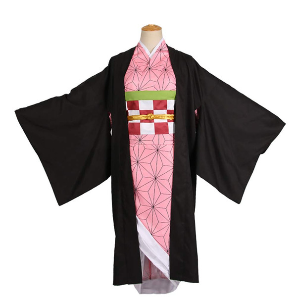 Demon Slayer Kimetsu no Yaiba Kamado Nezuko Uniform Cosplay Costume