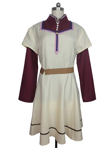 Akagami No Shirayukihime Court Herbalist Shirayuki Dress Cosplay Costume
