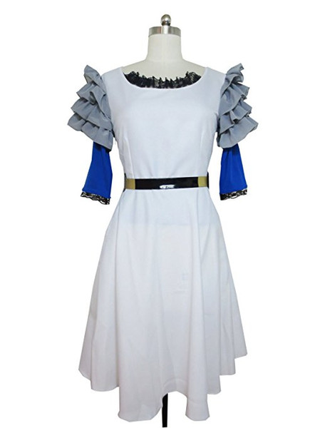 Tokyo Ghoul Clowns Big-Eater Rize Kamishiro White Dress Cosplay Costume