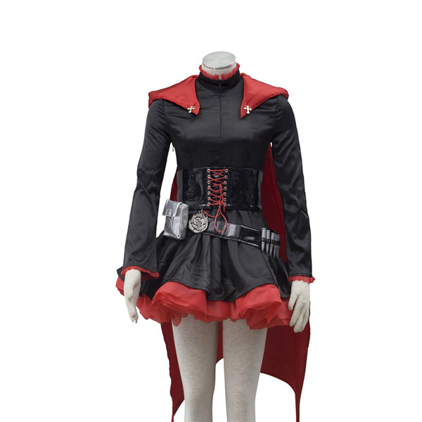 Women's RWBY Ruby Rose Cosplay Costume Lolita Dress