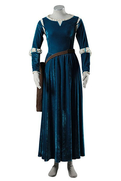 Brave Princess Gown Merida Cosplay Dress and Quiver Cosplay Costume
