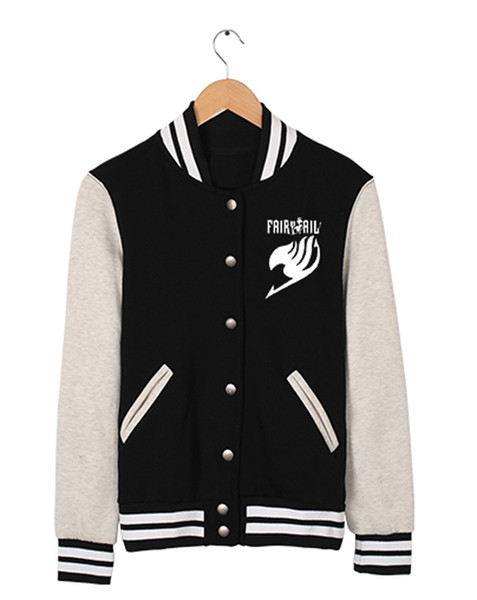 Fairy Tail Hip Hop Winter Warm baseball uniform Coat Sport Outfit Cosplay Costume