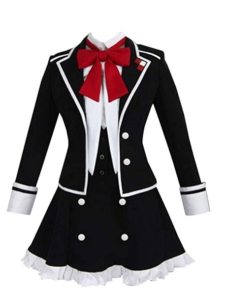Diabolik Lovers Cosplay Costume Yui Komori Female School Uniform