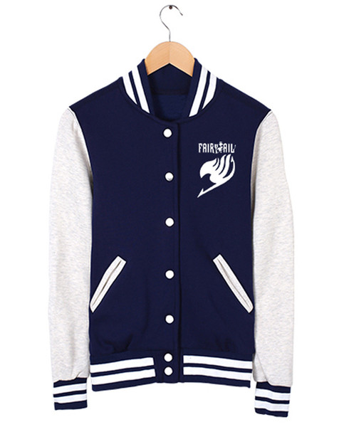 Fairy Tail Hip Hop Winter Warm baseball Coat Sport Outfit Cosplay Costume