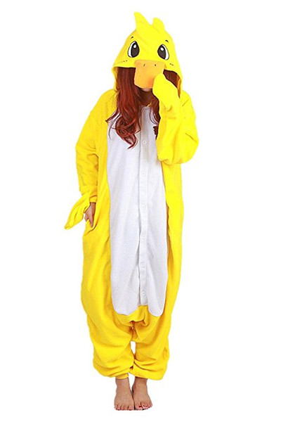 Animal Cosplay Costume Duck Unisex Adult Pajamas