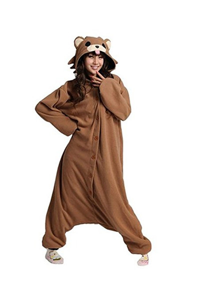 Animal Brown Bear Unisex Adult Pajamas Cosplay