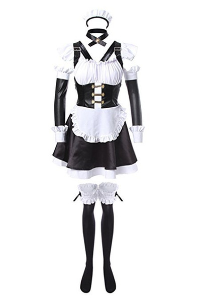 Tamamo No Mae Caster Cosplay Costume Fate Extra CCC Servant Costume Maid Suit