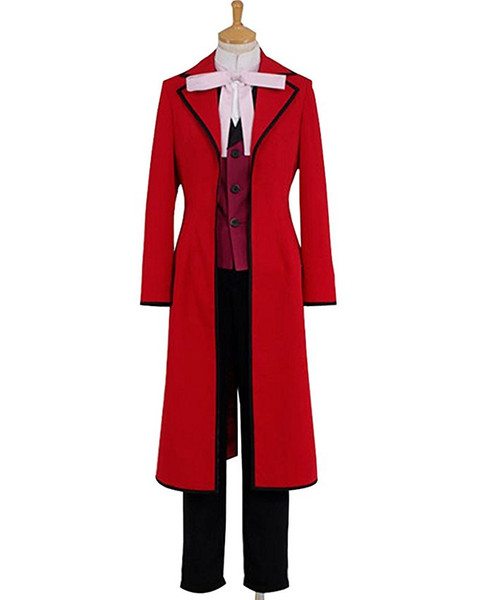 Halloween Black Butler Shinigami Jack Ripper Grell Sutcliff Cosplay Costume