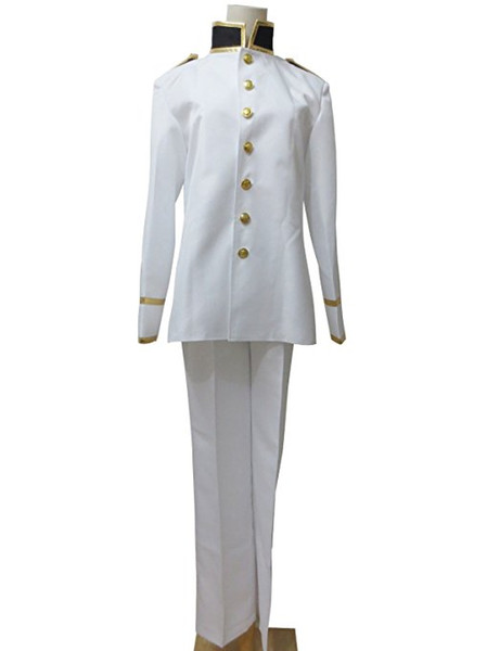 Axis Powers Hetalia State Of Japan White Uniform Outfit Cosplay Costume