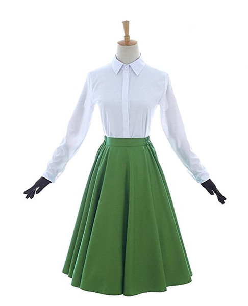 Violet Evergarden Cosplay Costume Green Uniform Dress